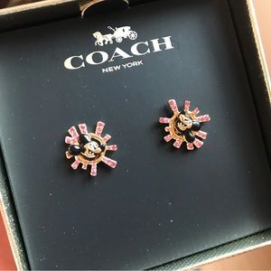 Coach Disney Mickey Mouse X Keith Haring Stud Earrings